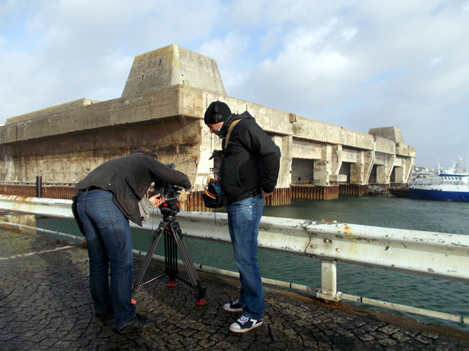 Alban Vian et Bruno Delande filment la BSM