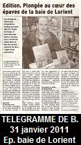 Le Télégramme de Brest, January 31, 2011