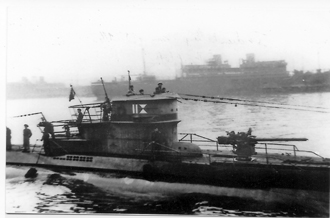L'U 390 à flot